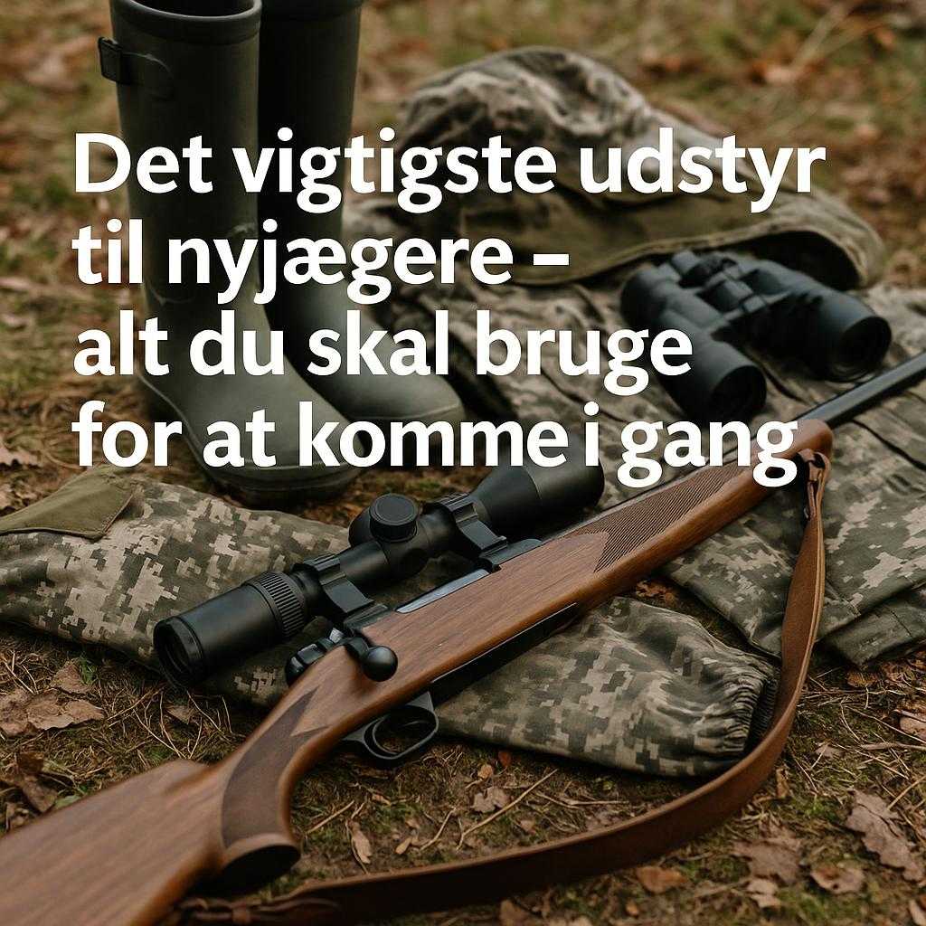 Det vigtigste udstyr til nyjægere – alt du skal bruge for at komme i gang